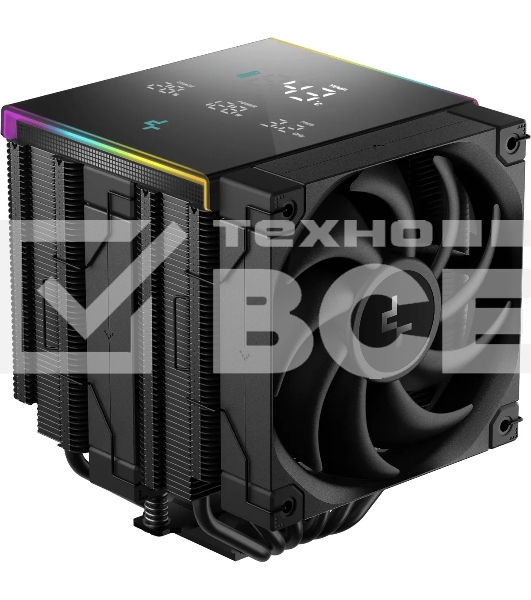 Кулер для процессора DEEPCOOL AK620 DIGITAL PRO черный, 120 мм, алюминий/медь, 1750 об/мин, 25 дБ, 4 pin, 260 Вт, 163 мм