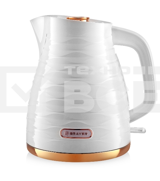 Чайник электрический BRAYER BR1057WH белый, 2200 Вт, 1,7 л