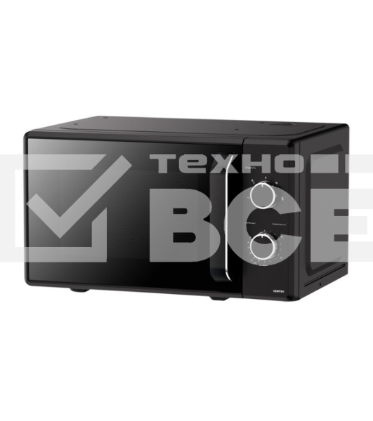 Микроволновая печь Centek CT-1550 черный, 20 л, 700 Вт, переключатели - поворотный механизм