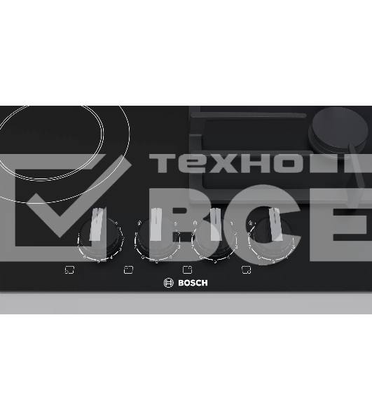 Газовая варочная панель Bosch PRY6A6B70Q черный