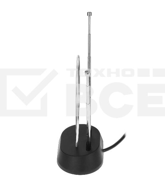 Телевизионная антенна Harper ADVB-2111 (комнатная, пассивная;DVB-T2; VHF / UHF (174–230 MHz, 470-862 MHz); 20 dB; 75; 3dB; 1 м)