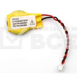Батарейка CMOS CR1632 с коннектором 10 шт