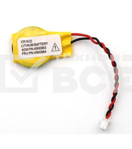 Батарейка CMOS CR1632 с коннектором 10 шт