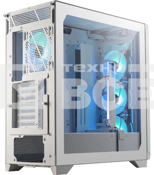 Компьютерный корпус MSI MPG GUNGNIR 300R AIRFLOW White, Midi Tower, EATX,2xUSB 3.2 Gen 1, 1xUSB 3.2 Gen2 Type-C,4x120мм PWM ARGb Fan, ARGb+PWM Control Board, Tempered Glass Window