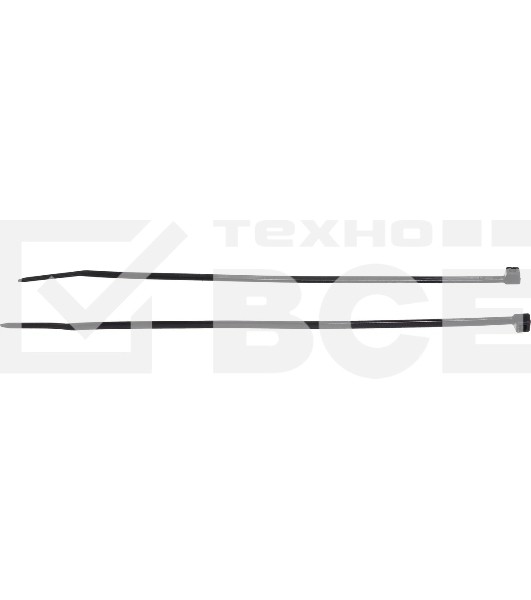 Нейлоновые стяжки Fortisflex КСС 3х150 черный 100 штук