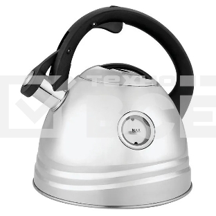 Чайник для плиты ALPENKOK AK-535 из нерж.стали с ОКНОМ 2,7л,со свистком