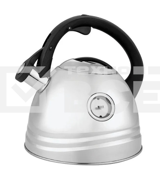 Чайник для плиты ALPENKOK AK-535 из нерж.стали с ОКНОМ 2,7л,со свистком