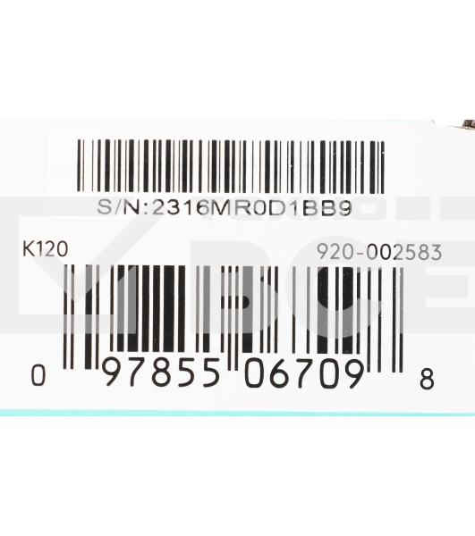 Клавиатура проводная Logitech K120 for business, USB черный (неоригинальная гравировка)