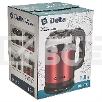 Чайник электрический DELTA DL-1115 красный, фото2