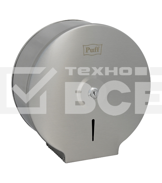 Диспенсер для туалетной бумаги Puff 7615, антивандальный, с ключом, 26х12х27 см