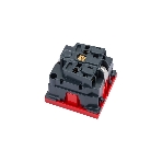 Механизм розетки Legrand 1-м СП Mosaic 2 модульный, с заземлением, красный Legrand 077214 124965, фото3