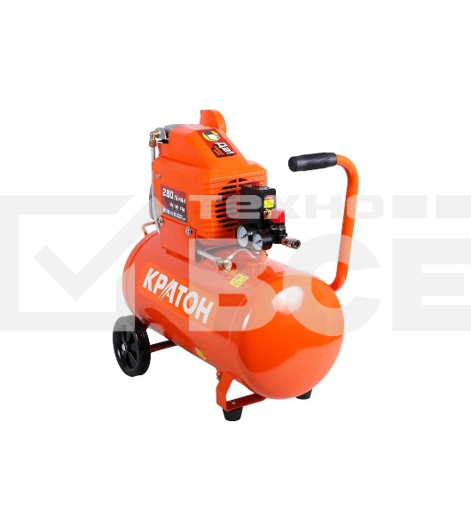 Компрессор КРАТОН AC-280-40-D Dпрямой 220В 2000Вт 280л/мин ресивер40л 32кг