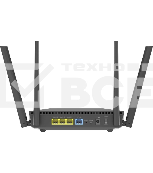 Роутер беспроводной Asus RT-AX52 AX1800 10/100/1000BASE-TX черный