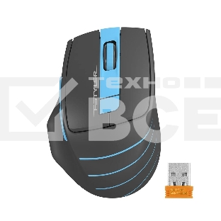 Мышь беспроводная A4Tech Fstyler FG30 серый/синий, 2000 dpi, радиоканал, USB, кнопки - 5