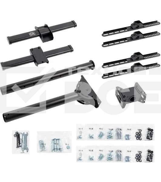 Кронштейн для телевизора Arm Media LCD-1850 черный, 26'-65' макс. 90 кг, потолочный, поворот и наклон