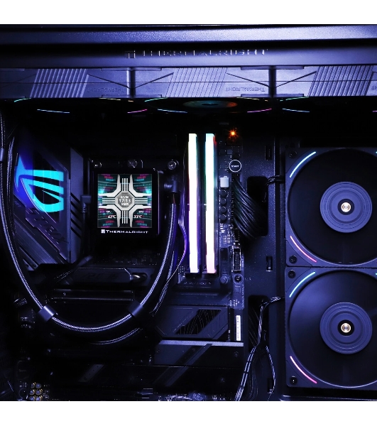 Система жидкостного охлаждения Thermalright Frozen Vision 360 V2 (360мм, LED, Black, ARGB/Fans: 3x120мм, 69CFM, 27dBA, 2150RPM/Pump height 60мм, 23dBA, 3000RPM, Rad thickness 27мм/S: 1700, 1200, 1851, 115X, 2011, 2066, AM5, AM4)