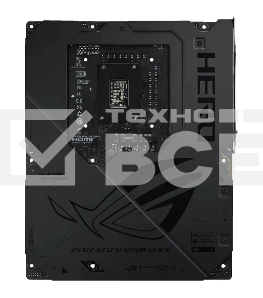 Материнская плата ASUS ROG MAXIMUS Z890 HERO, LGA 1851, Intel Z890, 4xDDR5, 4xSATA, 6xM.2, 1xPCIe 5.0 x16, 1xPCIe 4.0 x4, 1xPCIe x1, 1xHDMI, 2xUSB-C (видеовыход), 4xUSB-A 3.2 Gen 1, 4xUSB-A 3.2 Gen 2, 1xUSB-C 3.2 Gen 2, 2xUSB-C Thunderbolt 4, 2x 5Gb LAN, 2x3.5 мм, 7.1, ATX