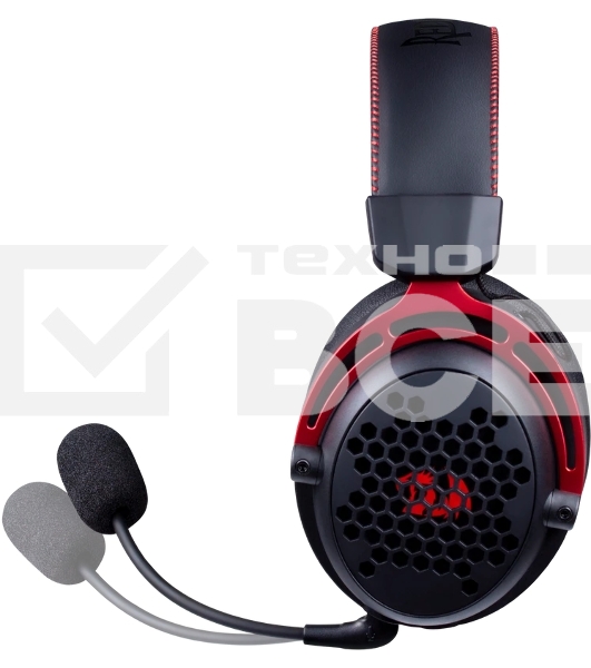 Гарнитура Redragon Diomedes чёрный/красный, проводная, USB / mini jack 3.5 мм