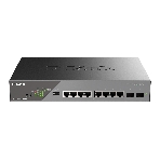 Коммутатор D-Link DSS-200G-10MP/A1A, 8×1 Гбит/с + 2×1 Гбит/с SFP, настраиваемый, фото 1