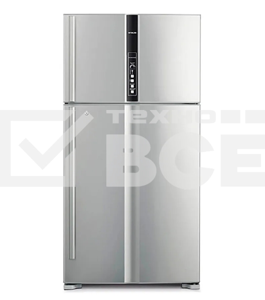 Холодильник Hitachi R-V910PUC1 BSL серебристый бриллиант двухкамерный инвертер 514/186л морозилка сверху, No Frost