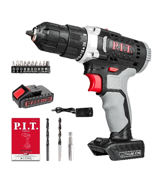 Дрель-шуруповерт P.I.T. PSR18-D5 Promo, Аккумуляторная, 20В