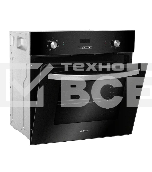 Духовой шкаф электрический Hyundai HEO 6642 BG черный, встраиваемый