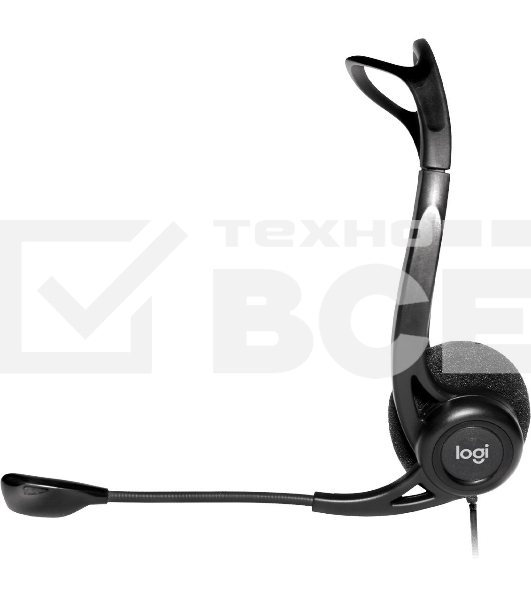 Наушники с микрофоном Logitech 960 черный 2.4м накладные оголовье (981-000100)