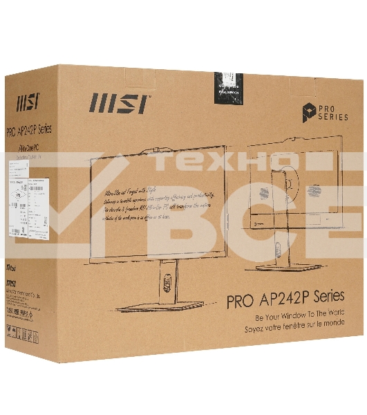 Моноблок MSI Pro AP242P 14M AiO черный 23,8