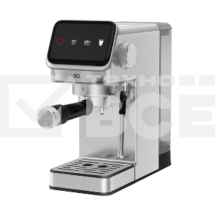 Кофеварка рожковая BQ CM7003 серебристый, исп. кофе - молотый, 1,2 л, 1350 Вт, 20 бар