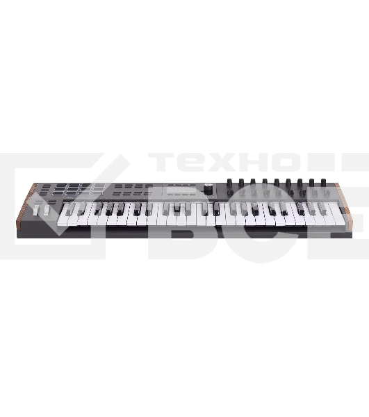 Клавиатура MIDI [231622] Arturia [KeyLAB 49 MK3 Black] 49 клавиш, полувзвешенная механика, дисплей, 12 пэдов, 9 фейдеров, 9 поворотных регуляторов, 3 входа для подключения педалей, MIDI in/out, USB-C