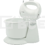 Миксер SUPRA MXS-530 с чашей. 500 Вт. Режим Турбо. 5 скоростей. Две насадки: для взбивания яиц и крема и для замеса тяжелого теста. белый, фото 1