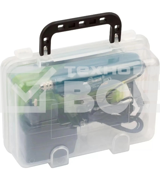 Мини-дрель FIT 80530 12 Вт; 12000 об/мин; 3,2 мм; адаптер; набор насадок; пластик. кейс