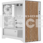 Корпус Formula V Line TimberLine T0 White, ATX, wood+plastic front, TYPE-C*1, USB3.0*2, FRONT 3x120мм FRGB, REAR 1x120мм FRGB, фото 1
