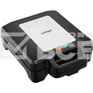 Вафельница Kitfort КТ-4673 1600Вт черный/серебристый