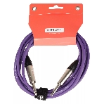 Кабель гитарный FORCE FGC-09/3 VT1/4' TS Jack - 1/4' TS Jack, высококачественный, малошумящий с проводниками из безкислородной меди OFC, диаметр 6 мм, профессиональные металлические разъемы, длина 3 м, цвет фиолетовый, фото2