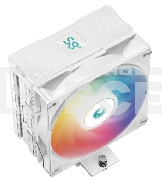Кулер для процессора DEEPCOOL AG400 DIGITAL WH ARGB белый, 120 мм, алюминий/медь, 2100 об/мин, 31.6 дБ, 4 pin, 220 Вт, 152.7 мм