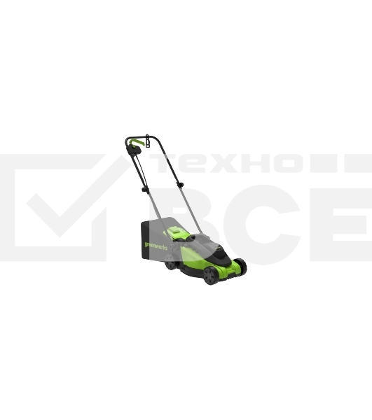 Газонокосилка электрическая GreenWorks GD1200LM32, 220v, 32 см, 1.2 кВт (2517807)