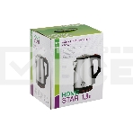 Чайник электрический Homestar HS-1003 1.8л нержавейка, черный, фото3