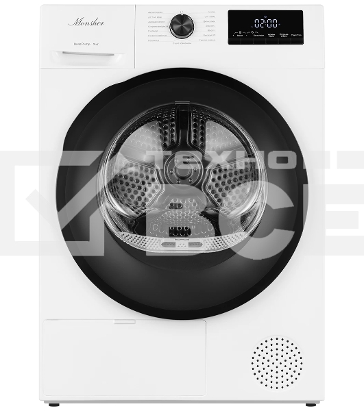 Сушильная машина MONSHER MDM 660 Blanc белый, 9 кг, сушка - тепловой насос, программ - 15, 60 x 85 x 68.5 см