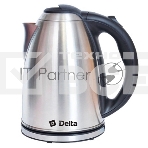 Чайник электрический Delta DL-1032, 2000 Вт, 2 л, нержавеющая сталь, фото 1