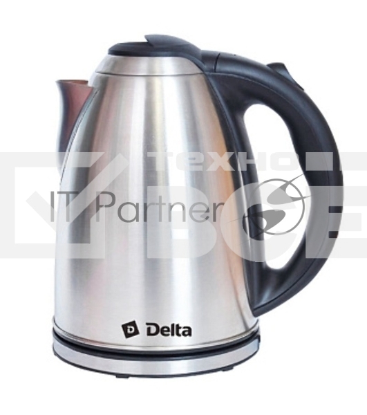 Чайник электрический Delta DL-1032, 2000 Вт, 2 л, нержавеющая сталь