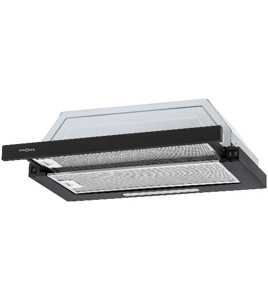 Вытяжка встраиваемая KRONA Kerry 600 Black PB черный, 60 см, 500 куб. м/ч, 48 дБ