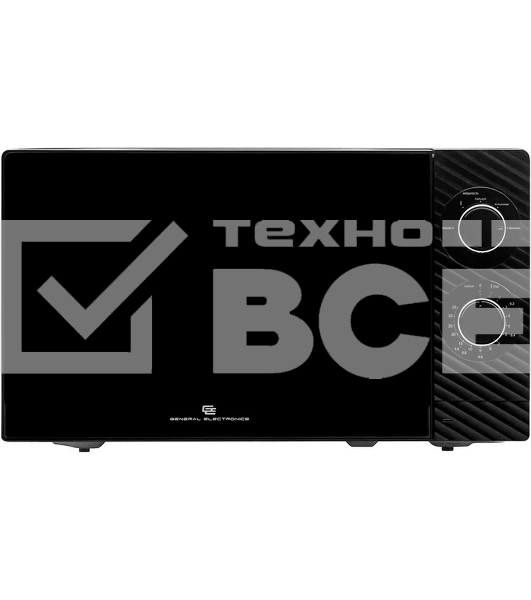 Микроволновая печь General Electronics 20L SOLO черная GE-MS120B 700W