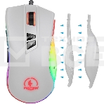 Мышь проводная Jet.A Panteon PS88 белый, 6200 dpi, USB, кнопки - 9, фото 1