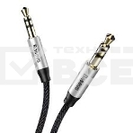Кабель Baseus CAM30-CS1 Yiven Audio Cable M30 AUX 3.5мм (M) to AUX 3.5мм (M) 1.5m Silver+Black, фото3