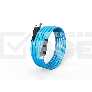 Кабель Smartbuy (iK-12-S21bb) S21 MicroUSB синий, 2.4 А, сил., 1 м