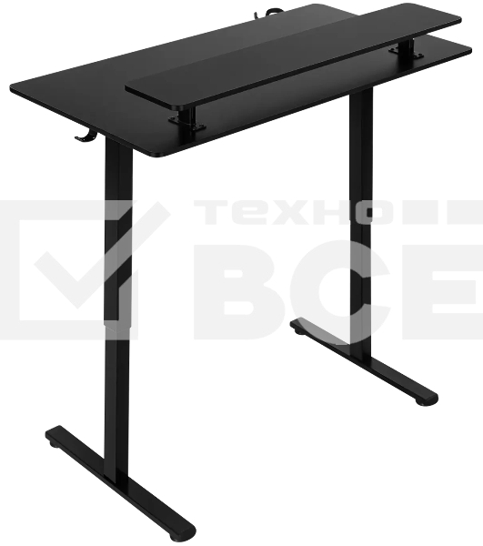 Игровой компьютерный стол Defender Alliance черн, 110x60, высота 72-117, полк 1