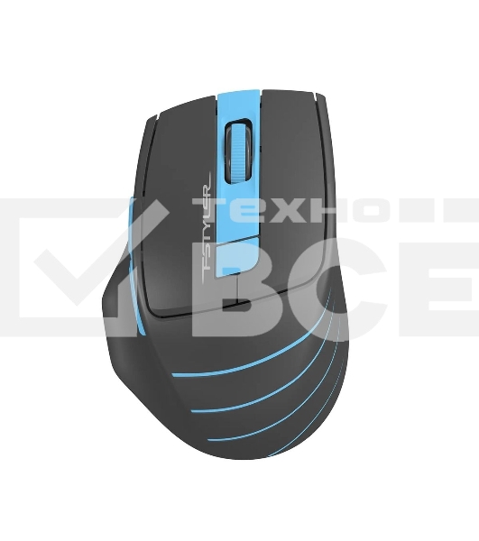 Мышь беспроводная A4Tech Fstyler FG30 серый/синий, 2000 dpi, радиоканал, USB, кнопки - 5