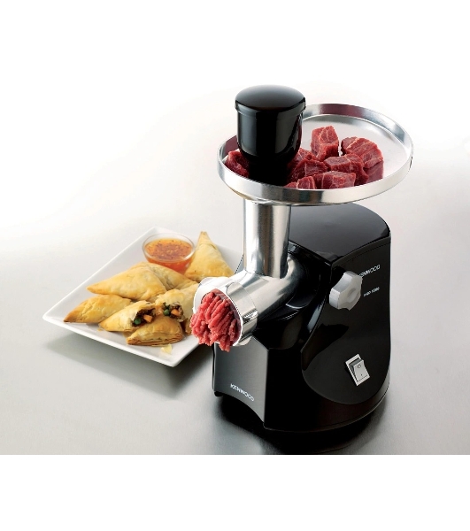 Мясорубка электрическая Kenwood MG474 черный, 1500 Вт, 1.5 кг/мин, реверс, защита от перегрузки, насадки - 6