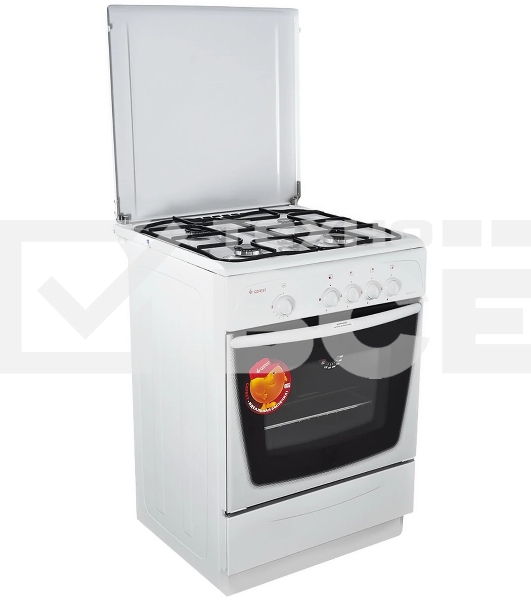 Плита газовая Gefest ПГ 1200 С7 К8 белый, конфорок 4 шт, духовка 63 л, 60 см x 85 см x 60 см